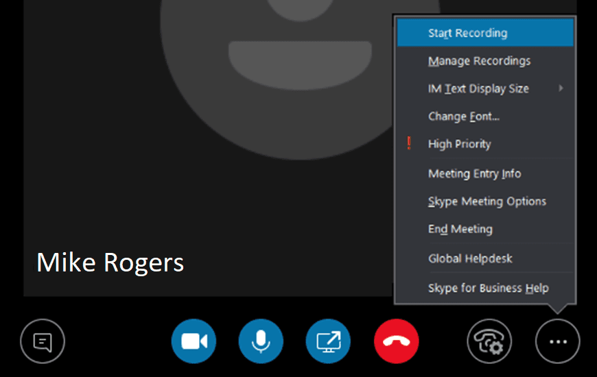 Inspelning av Skype-samtal
