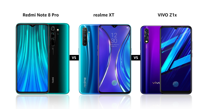 Redmi Note 8 Pro vs Realme XT vs Vivo Z1x