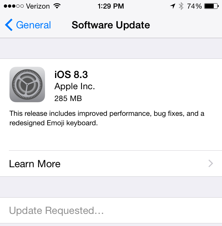 Lär dig hur du installerar iOS 8.3.