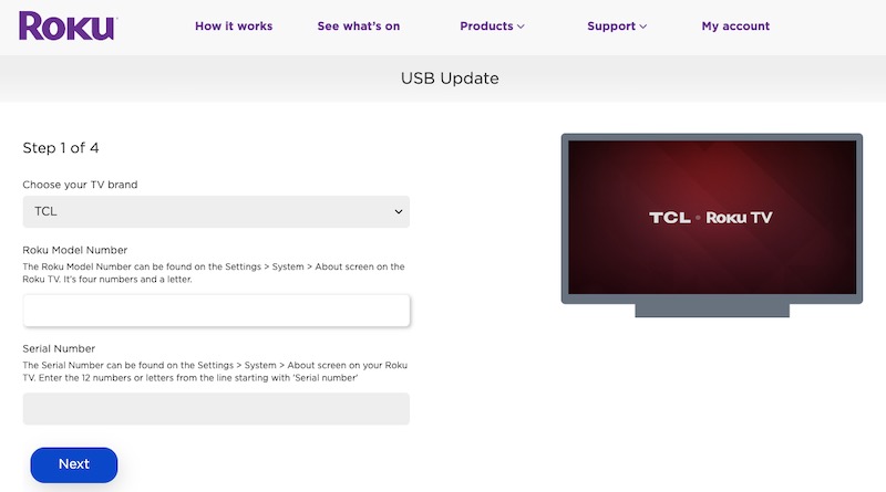 Laddar ner-Roku-Software-Update-for-TCL-TV