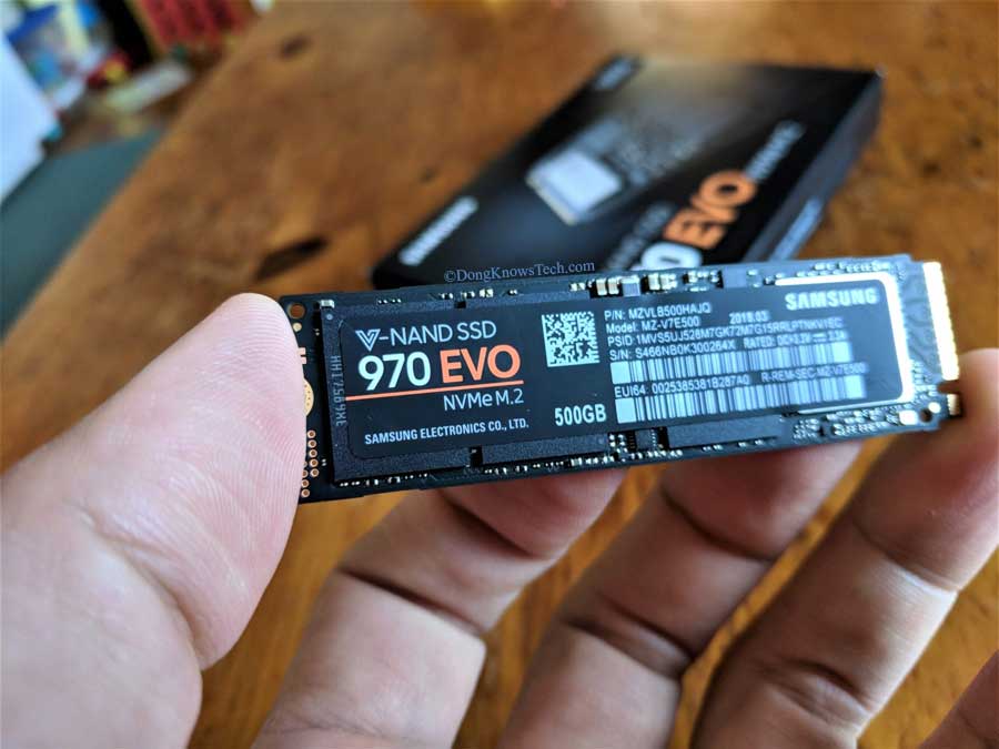 Samsung 970 EVO är en trevlig uppgradering även för en dator som redan körs på en SATA SSD.