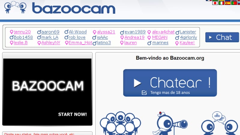 bazoocam är en tillgänglig alternativ sida att omegle
