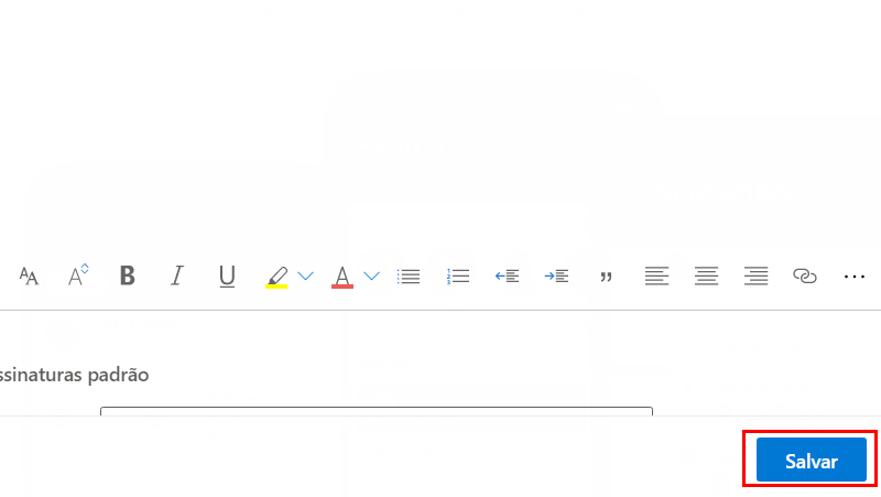 Klicka på Spara när du är klar så lär du dig hur du signerar Outlook (Bild: Nalbert/Tekimobile)