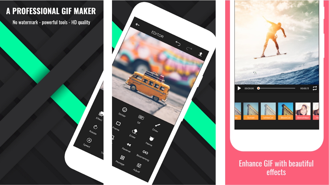 GIF Maker app skärmdumpar - appar för att göra GIFs