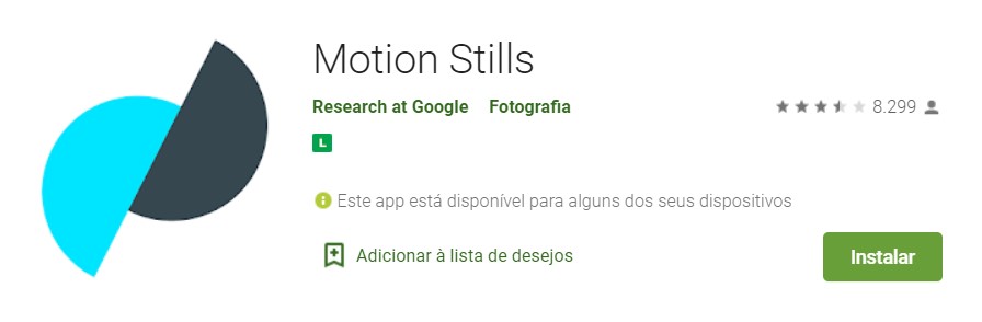 Motion Stills - applikationer för att skapa GIFs