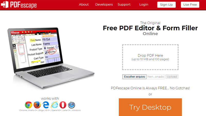 pdfescape är ett av de mest populära alternativen