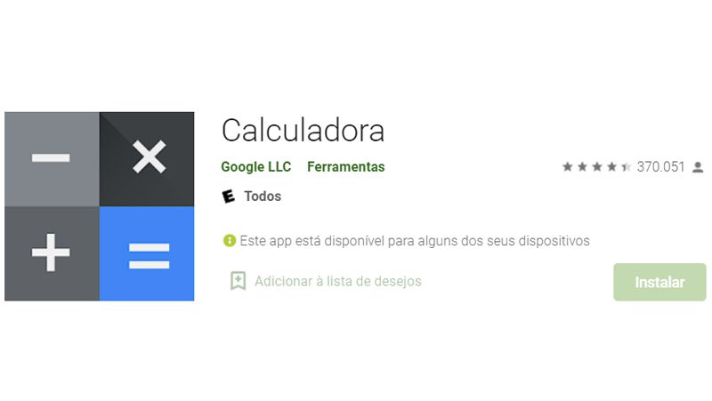 Google kalkylator för Android