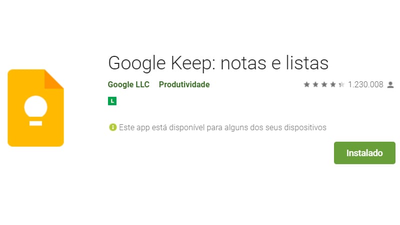 Google Keep är appen Google Notes