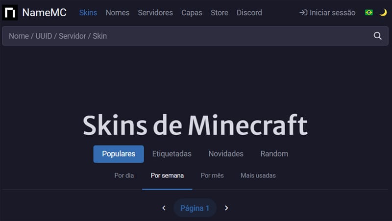 the namemc-webbplatsen är en expertsida för minecraft-skins