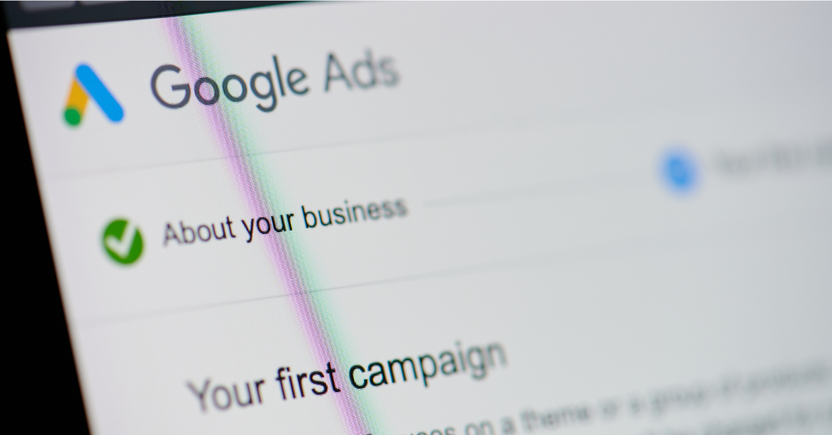 Startskärm för Google Ads-kampanj