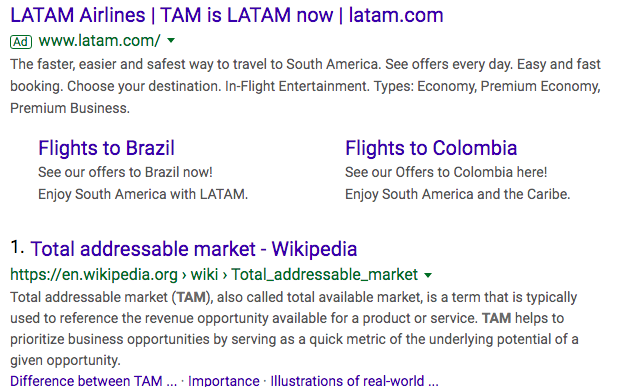 TAM_search_results_with_latam_airlines_ad_and_total_addressable_market_wikipedia