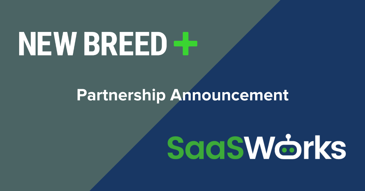 New Breed tillkännager partnerskap med SaaSWorks
