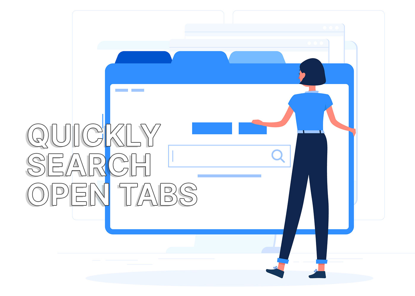 search open tabs list with keyboard